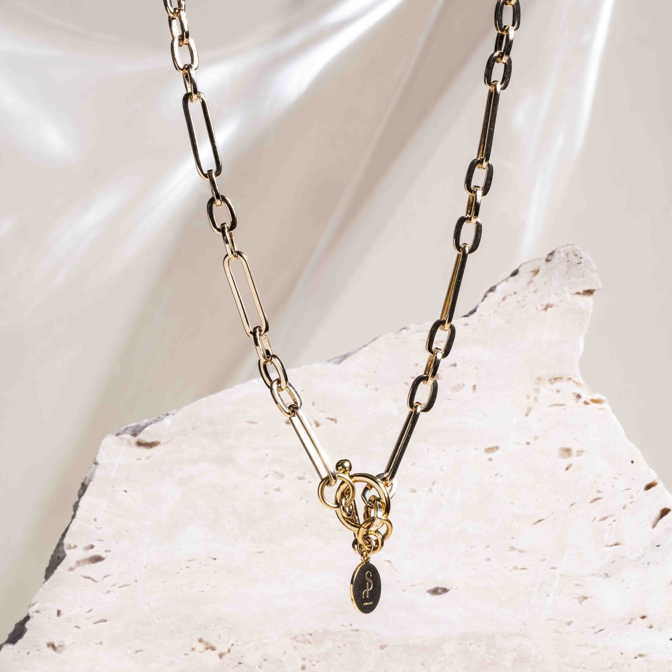 Aria chain ketting goud