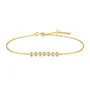Bezel set armband goud