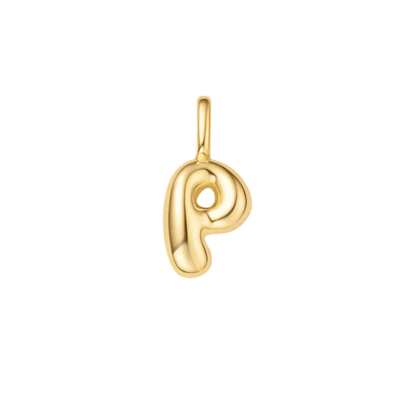 Pop charm letter P goud