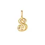 Pop charm letter S goud