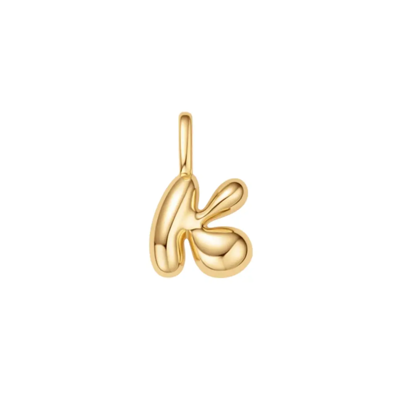 Pop charm letter K goud