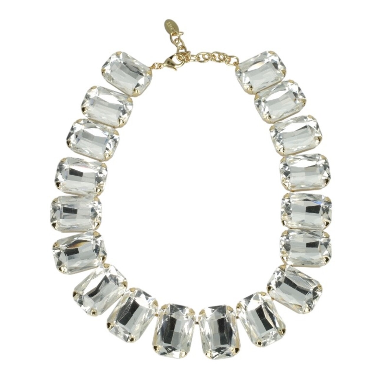 Eloise ketting retangle stones kristal