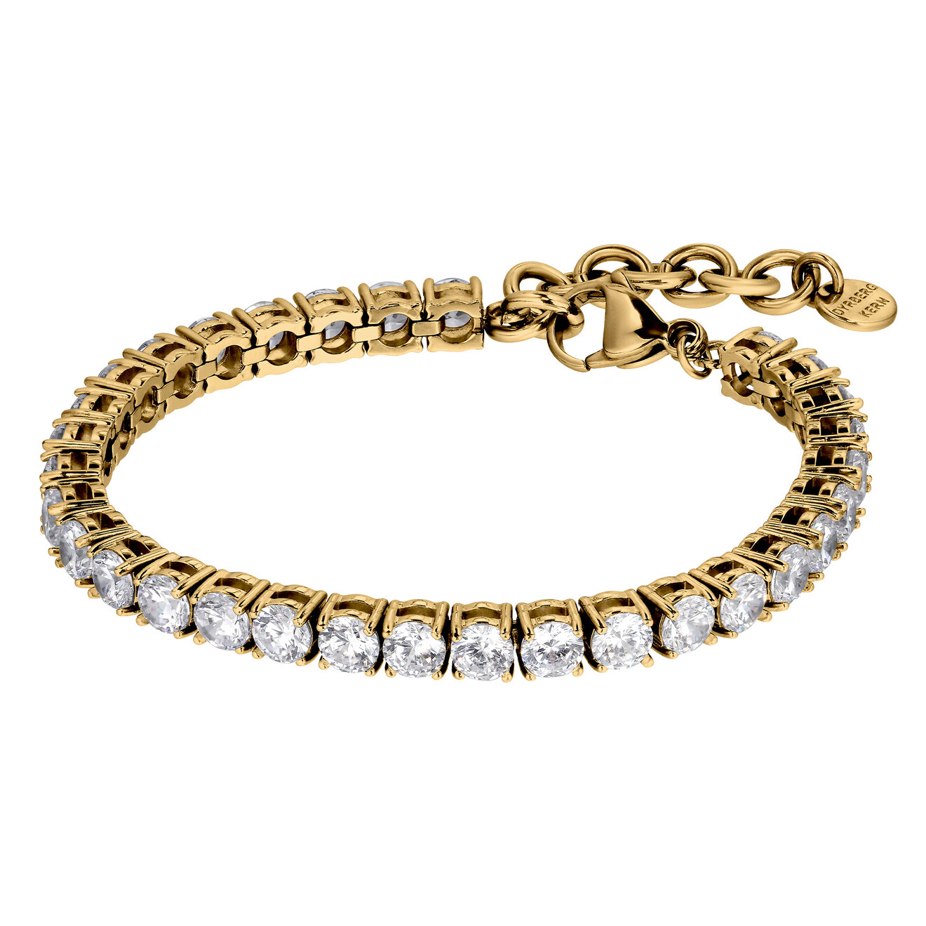 Cobra armband kristal goud