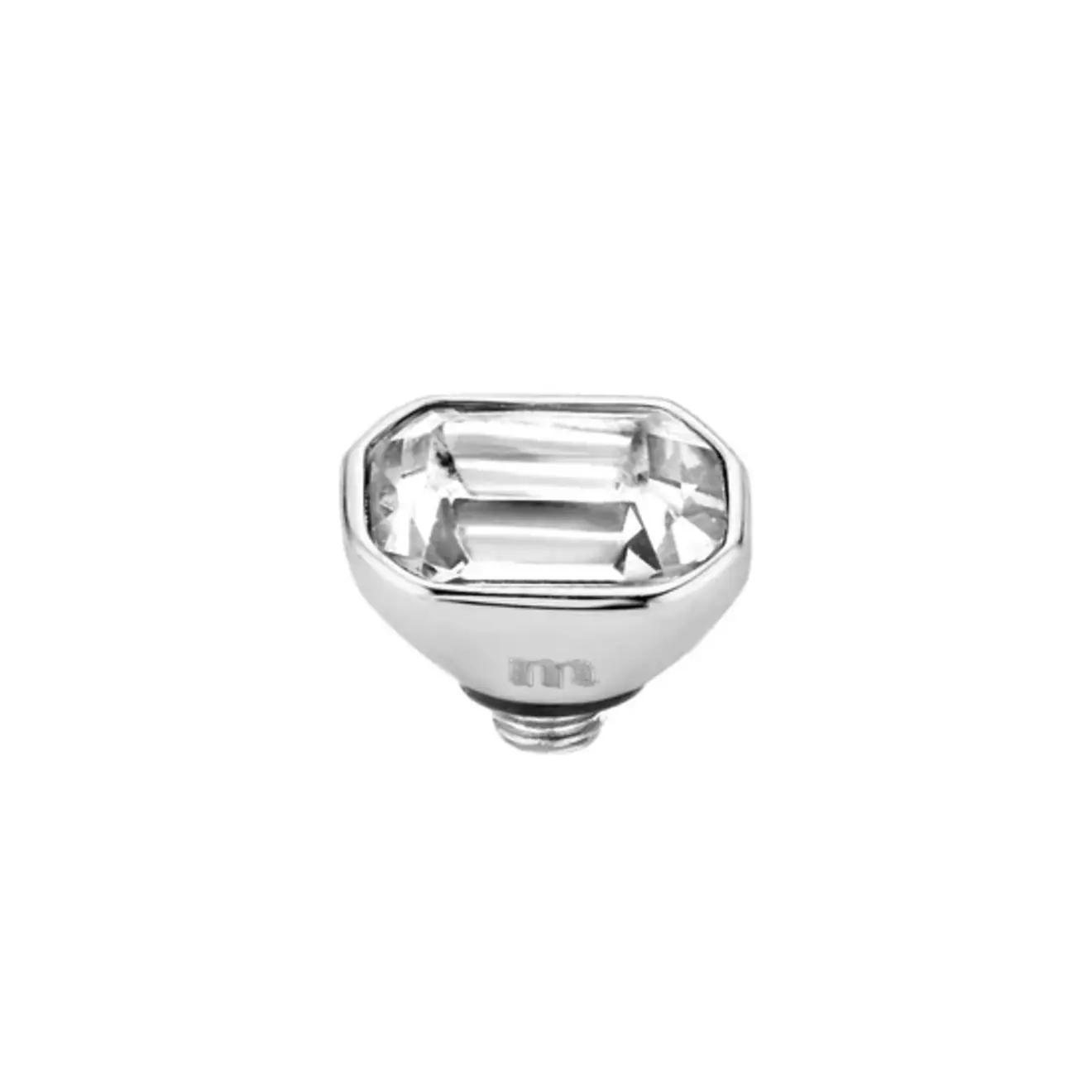 Twisted pillow steentje zilver