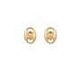 Cophea stud CLIPS oorbellen goud