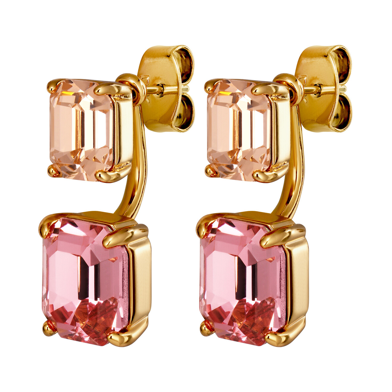 Teti oorbellen licht roze goud