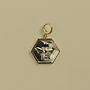 Bee charm voor ketting goud