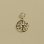 Sun charm voor ketting goud