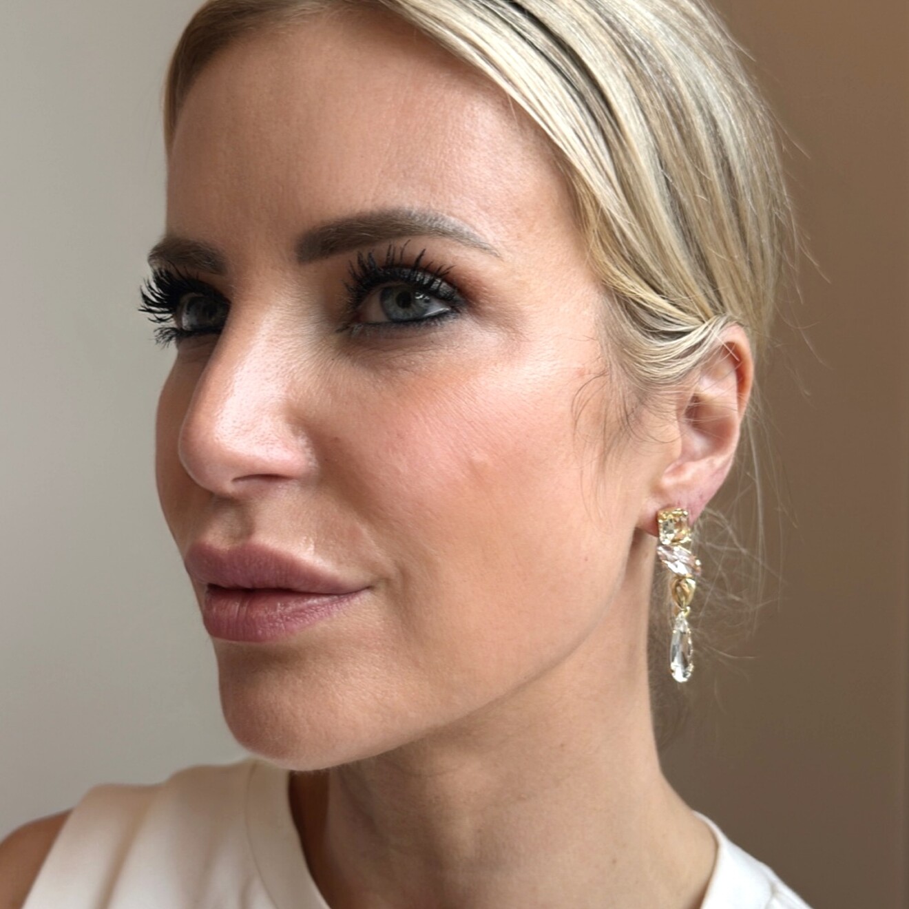 Elle oorbellen crystal