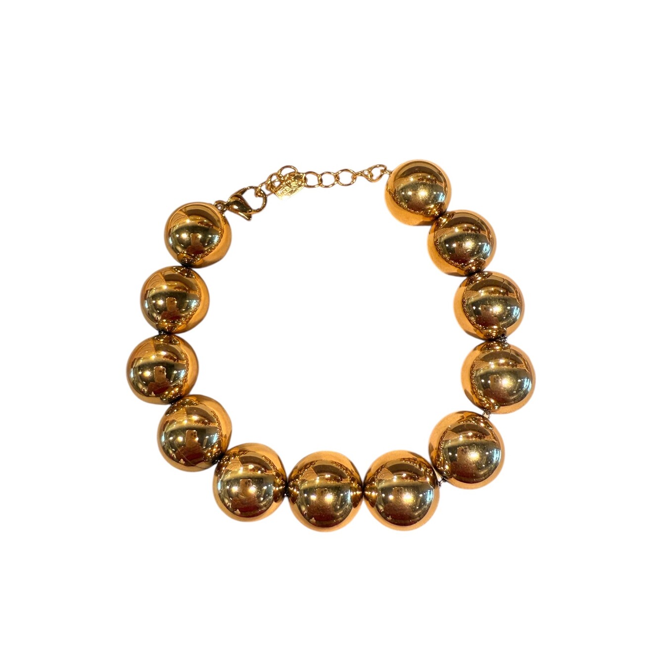 Cannonball armband goud XXL