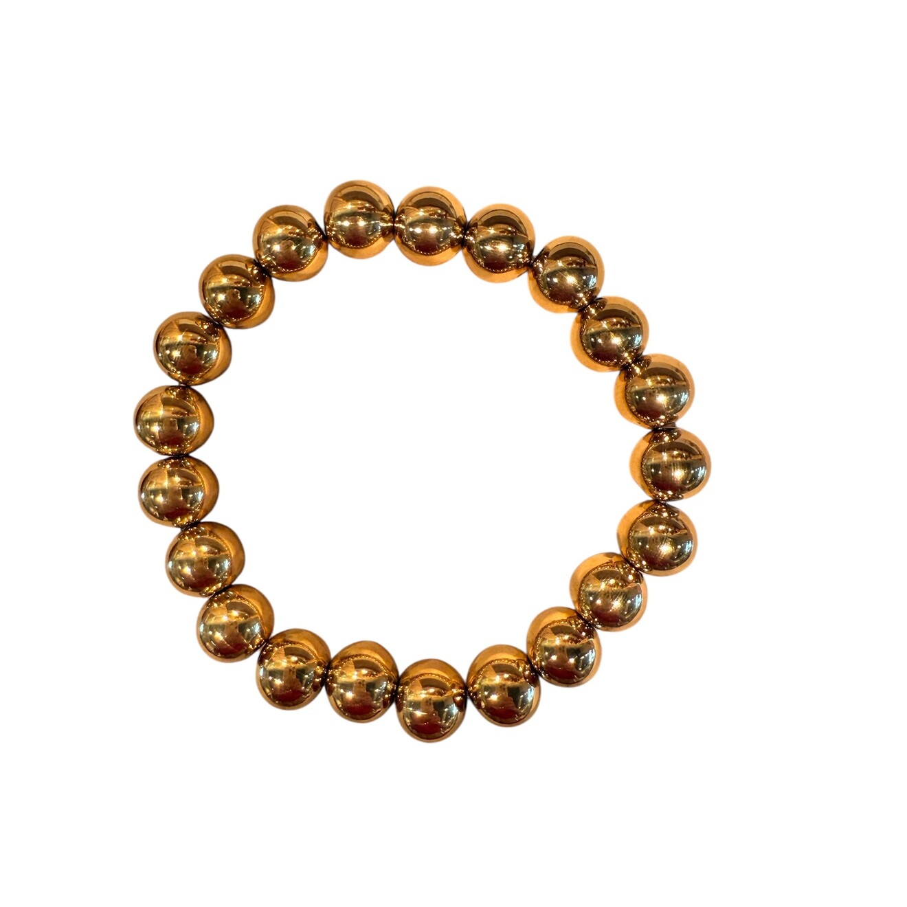 Cannonball armband elastisch goud XL