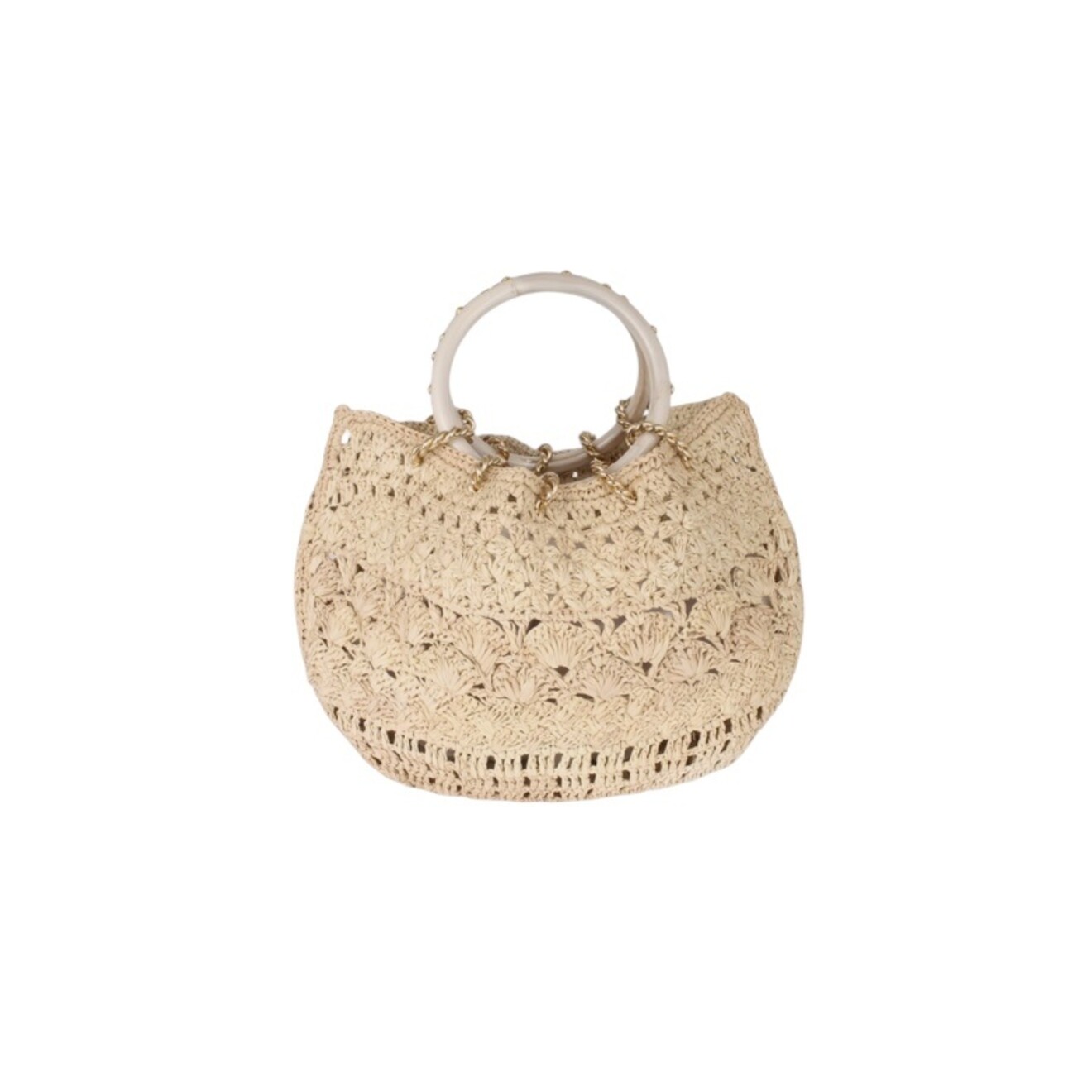 Raffia Picot handtas raffia