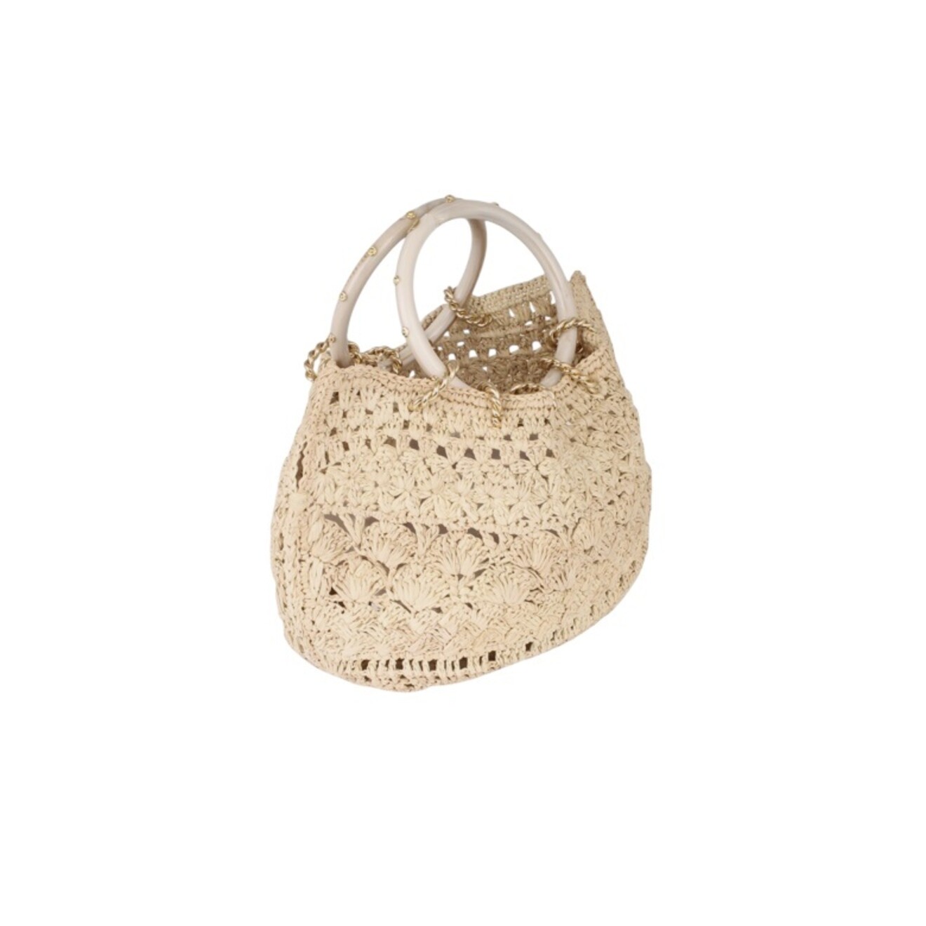 Raffia Picot handtas raffia