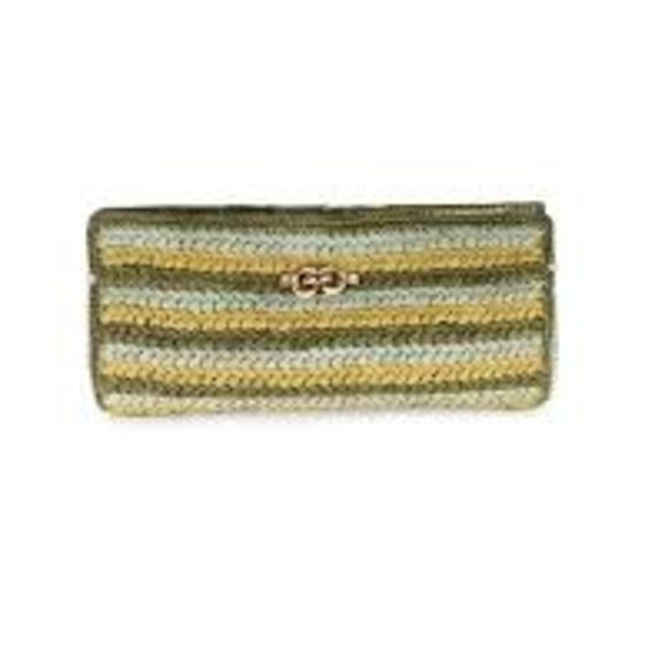 Uptown clutch raffia groen