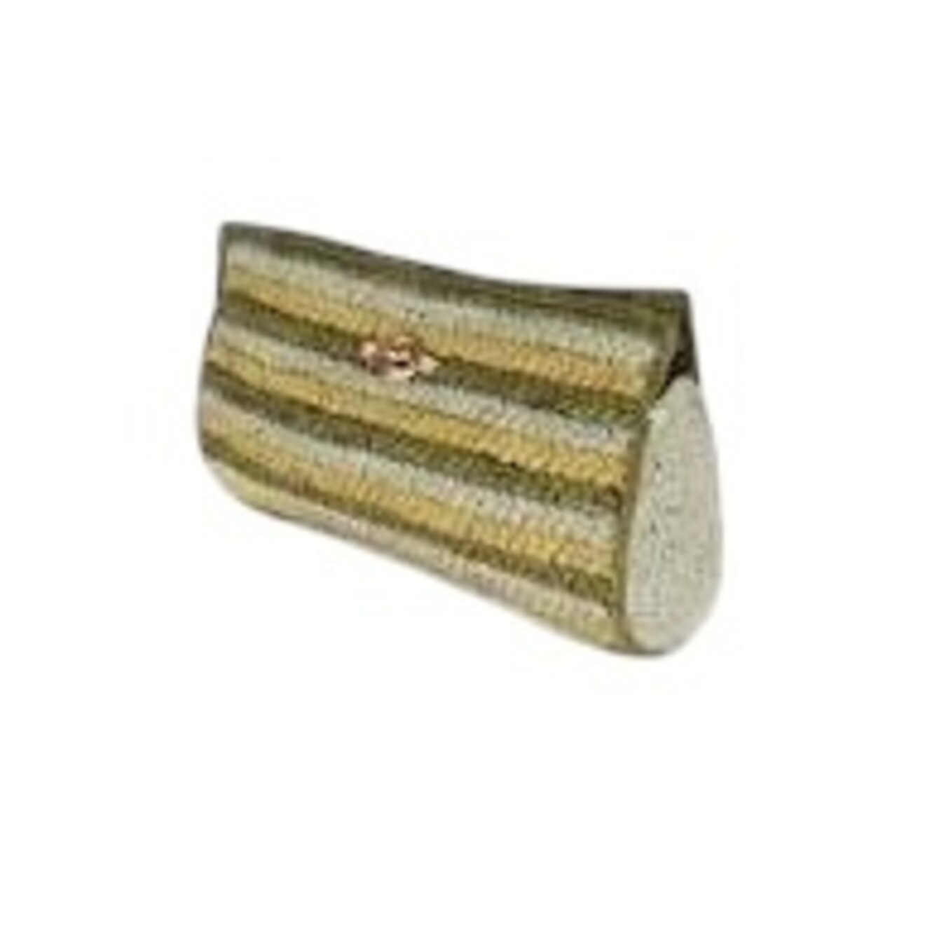 Uptown clutch raffia groen