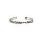 Liane crossed bangle armband zilver