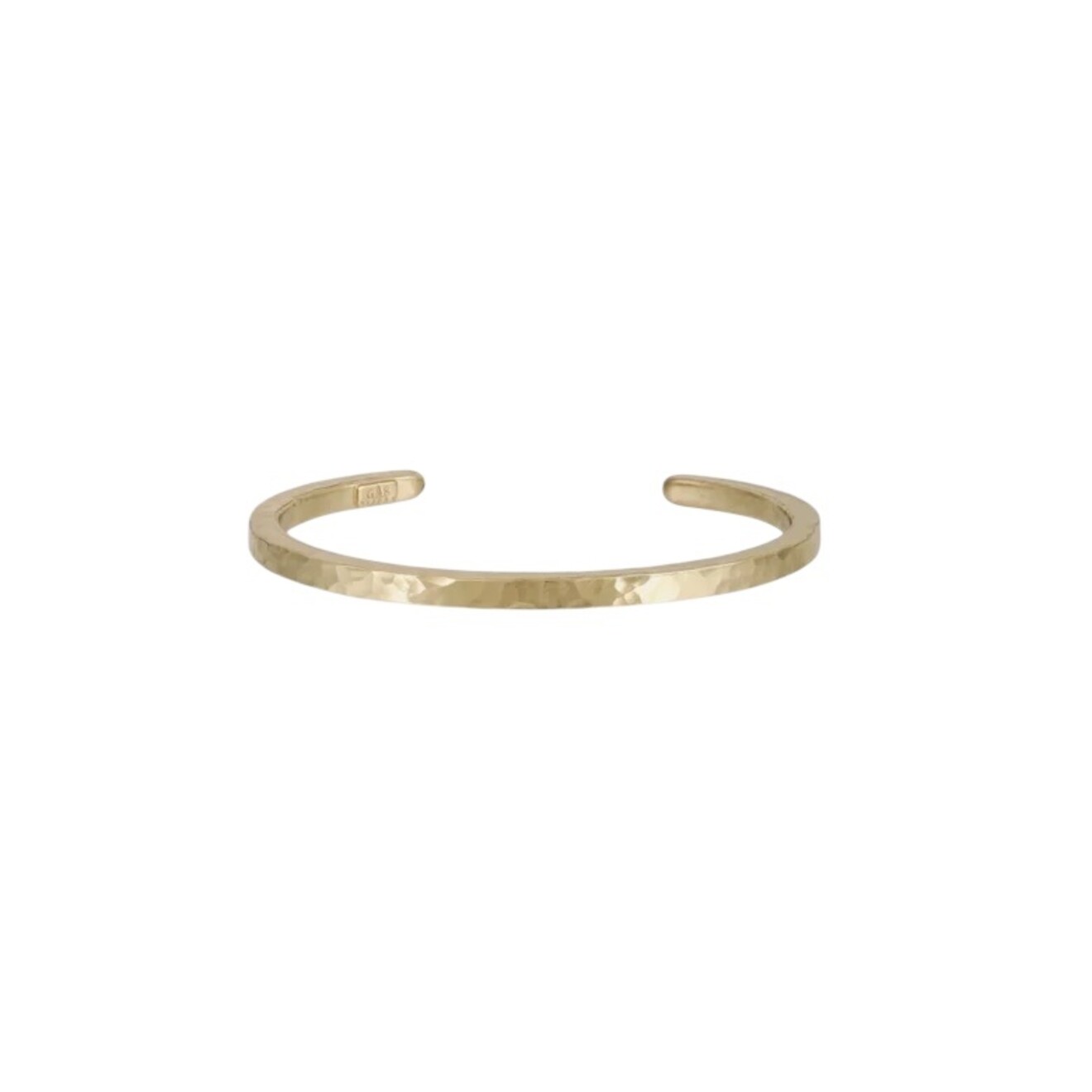 Eliot gehammerde bangle armband large goud