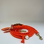 Gevlochten hands free leiband fire orange S
