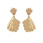 Shellona large oorbellen goud