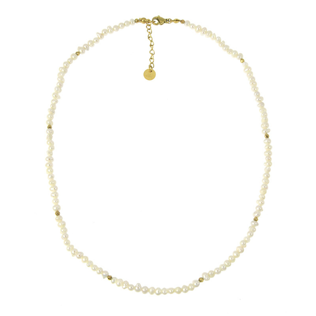 Jenny zoetwaterparel ketting goud