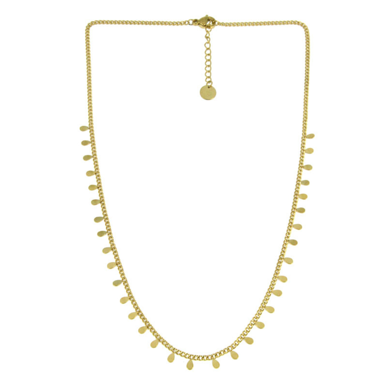 Cathy druppeltjes ketting goud