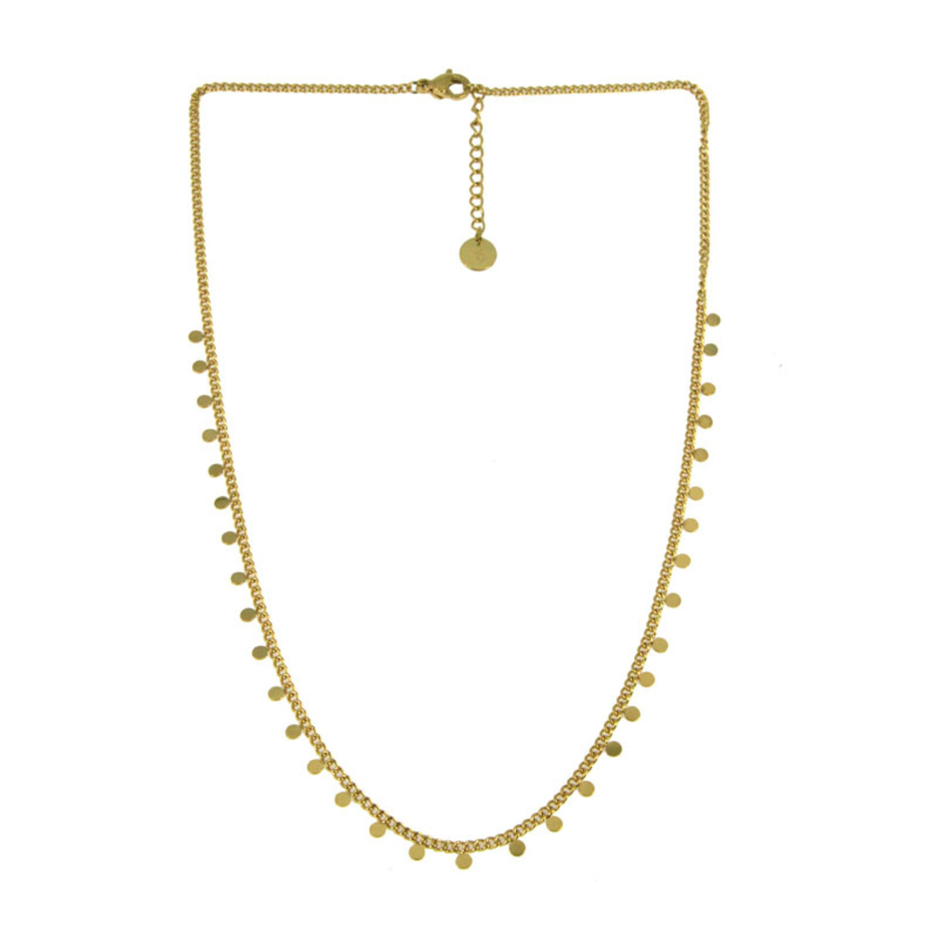 Klara fijne ketting met bolletjes goud