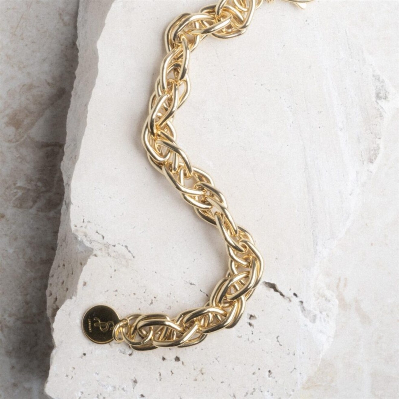 Mia snake armband goud