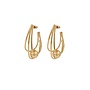 Jupi oorbellen egaal goud