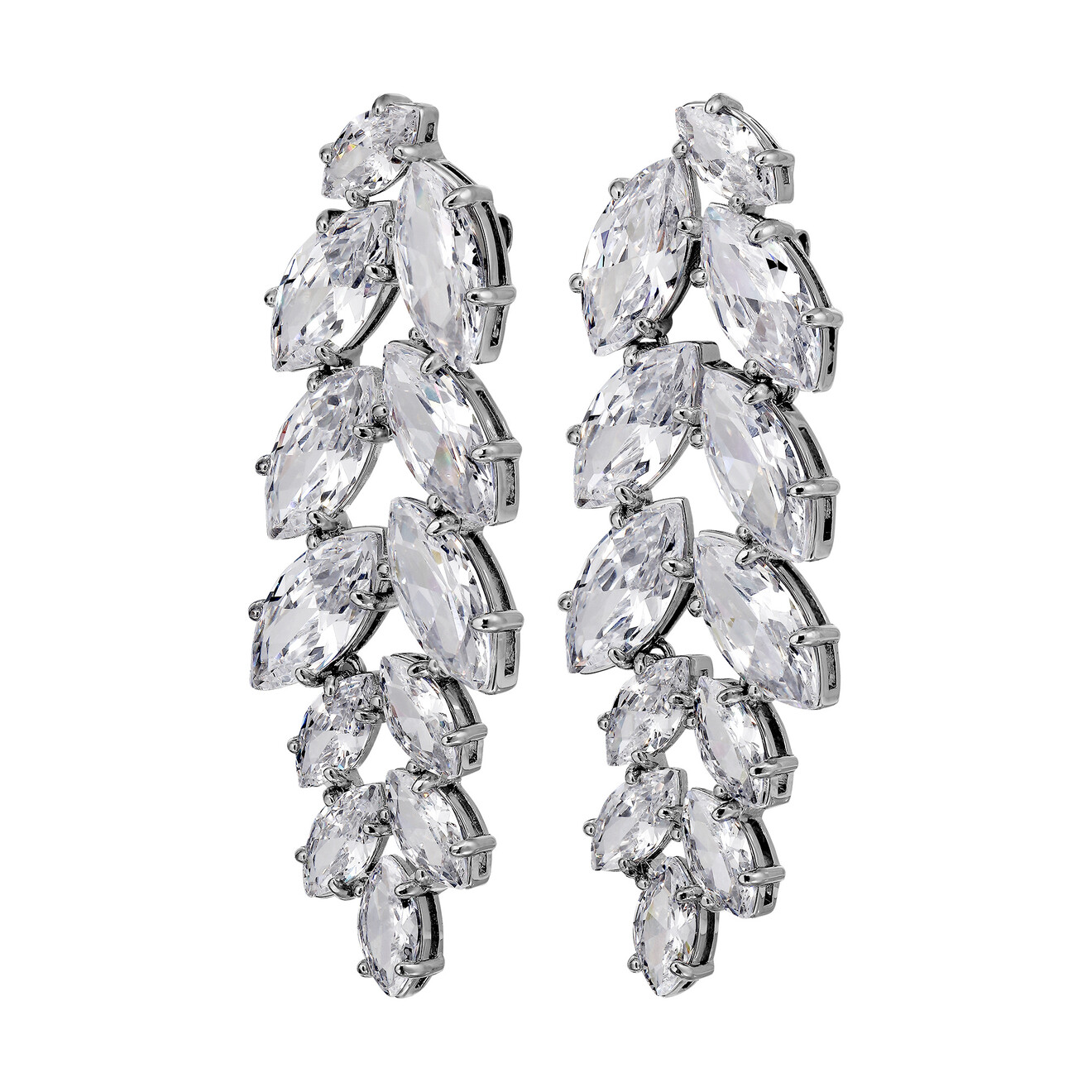 Banyan oorbellen zilver kristal