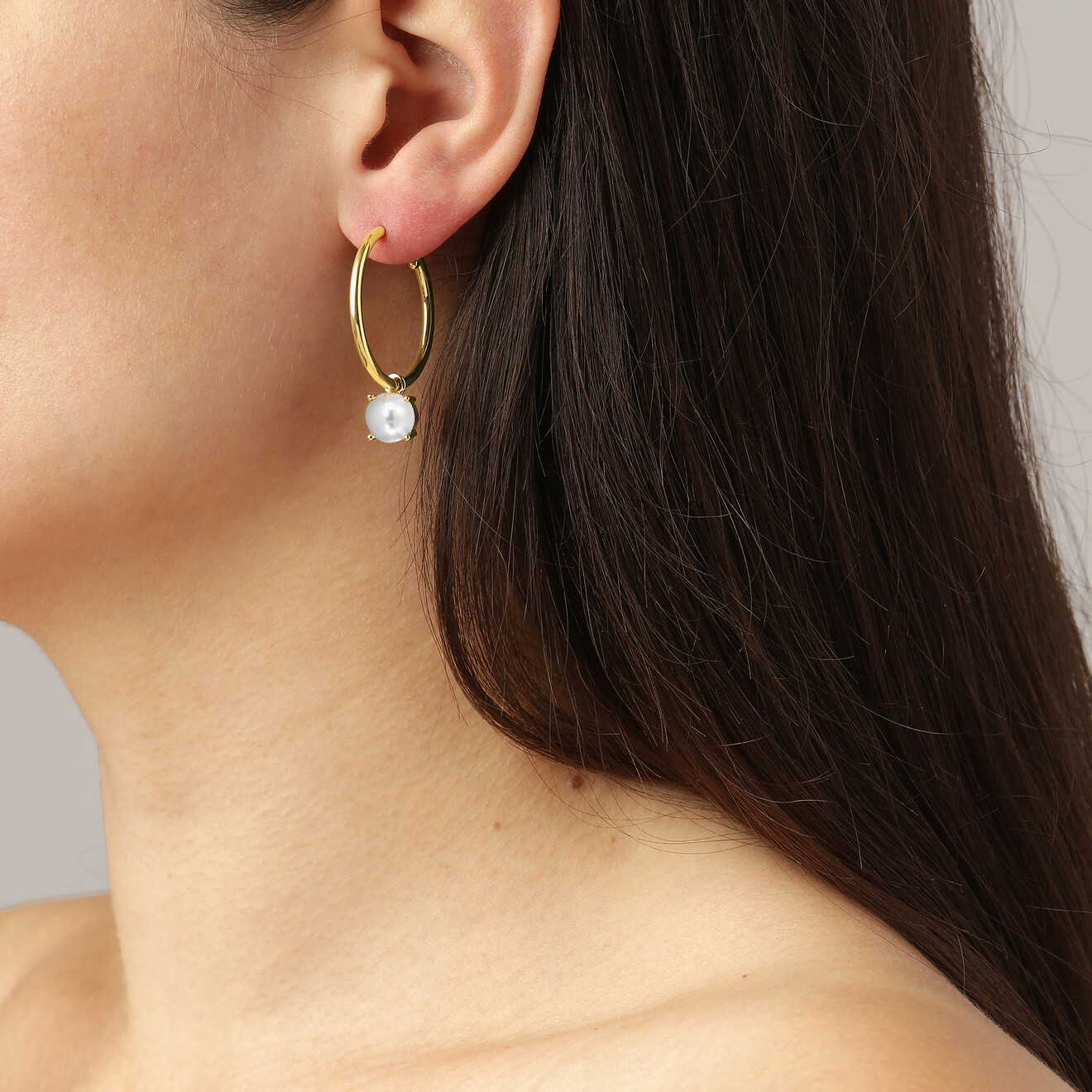 Diega oorbellen goud parel