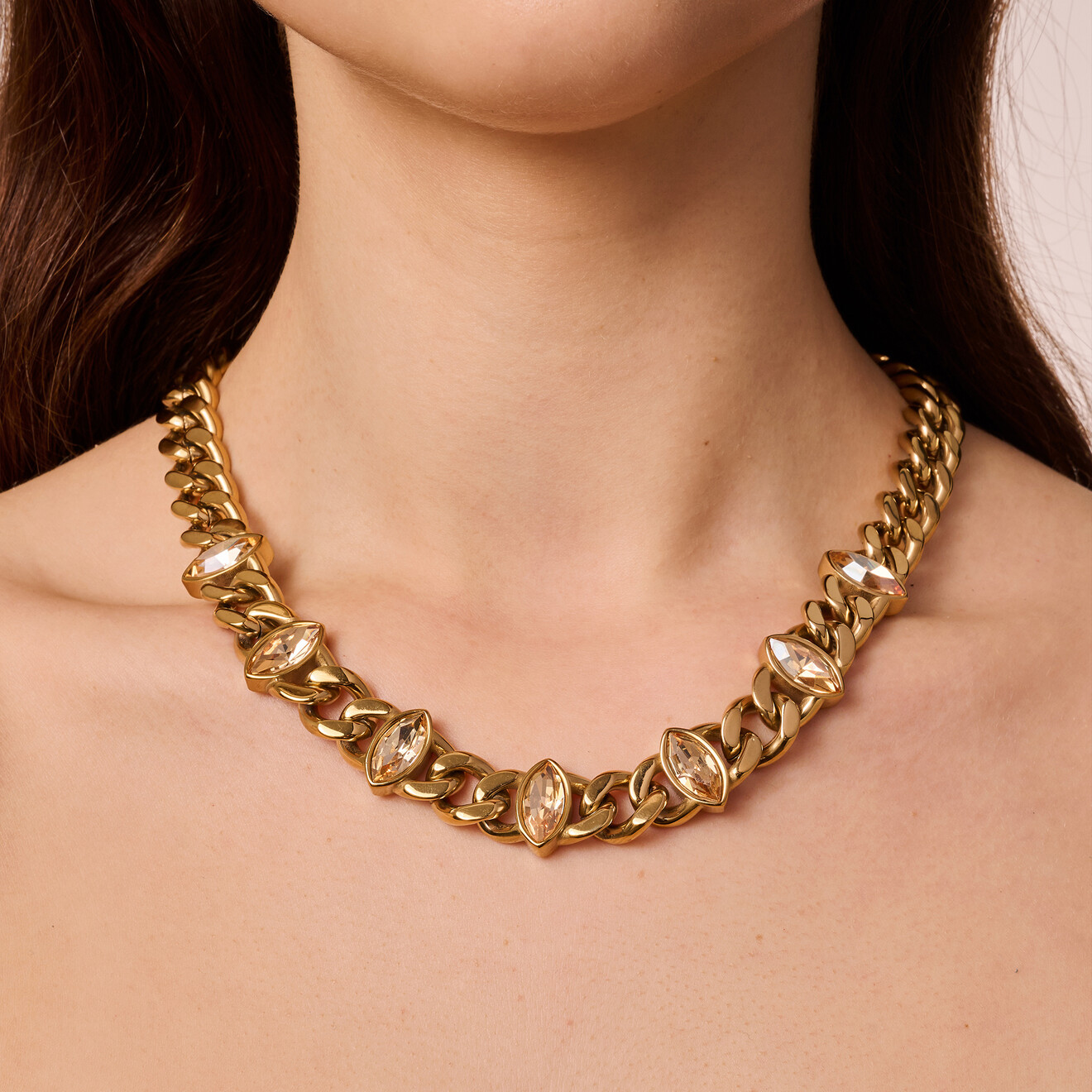 Punica ketting goud champagne