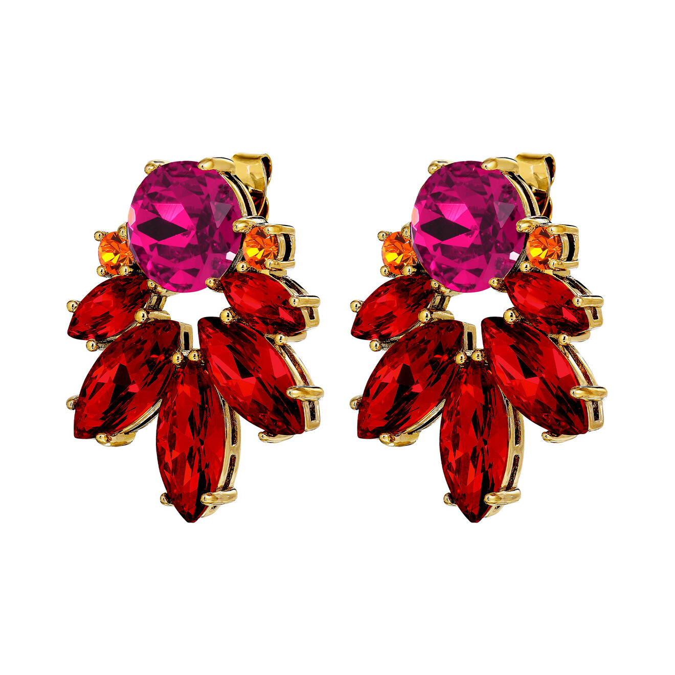 Drago oorbellen rood