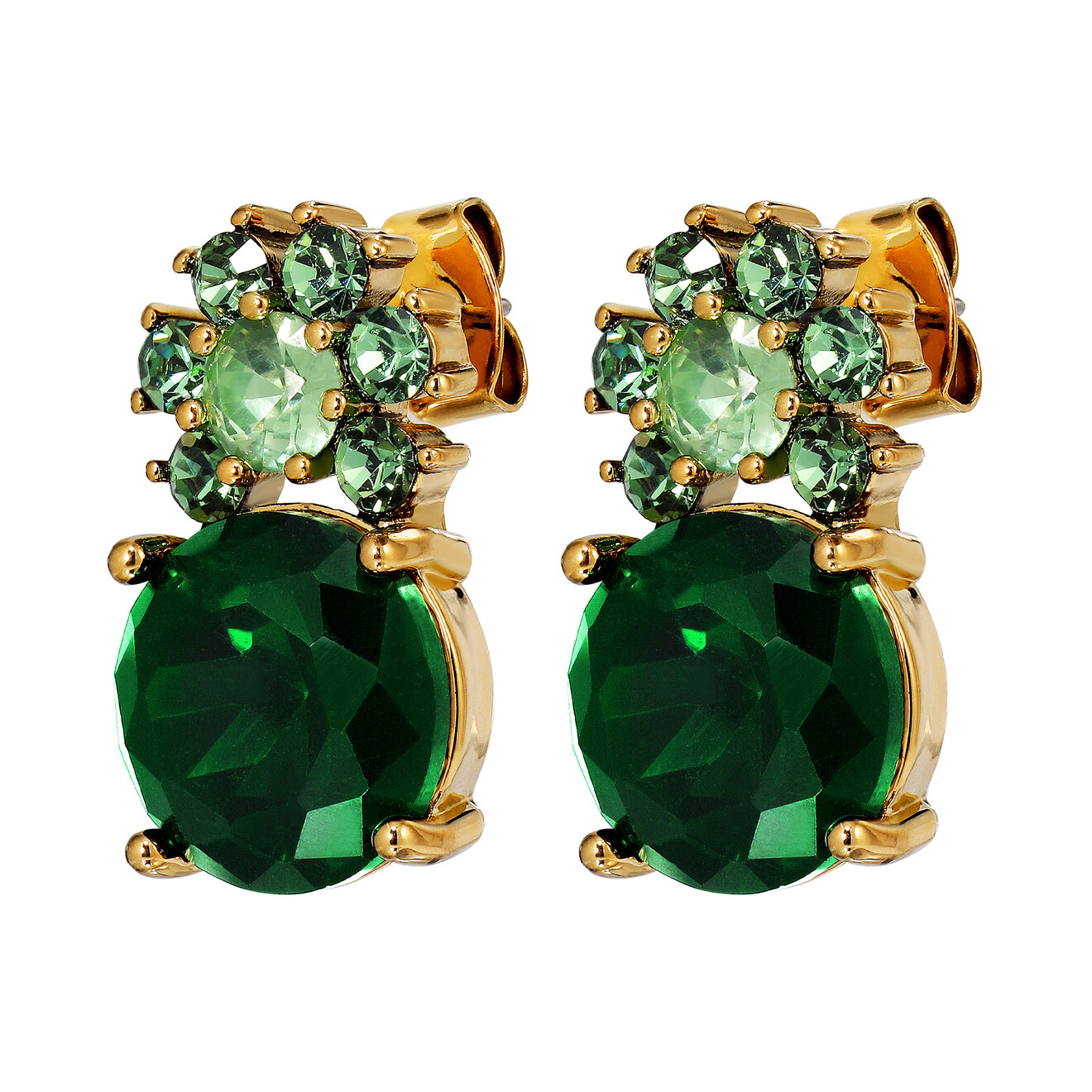 Beckia oorbellen esmerald groen