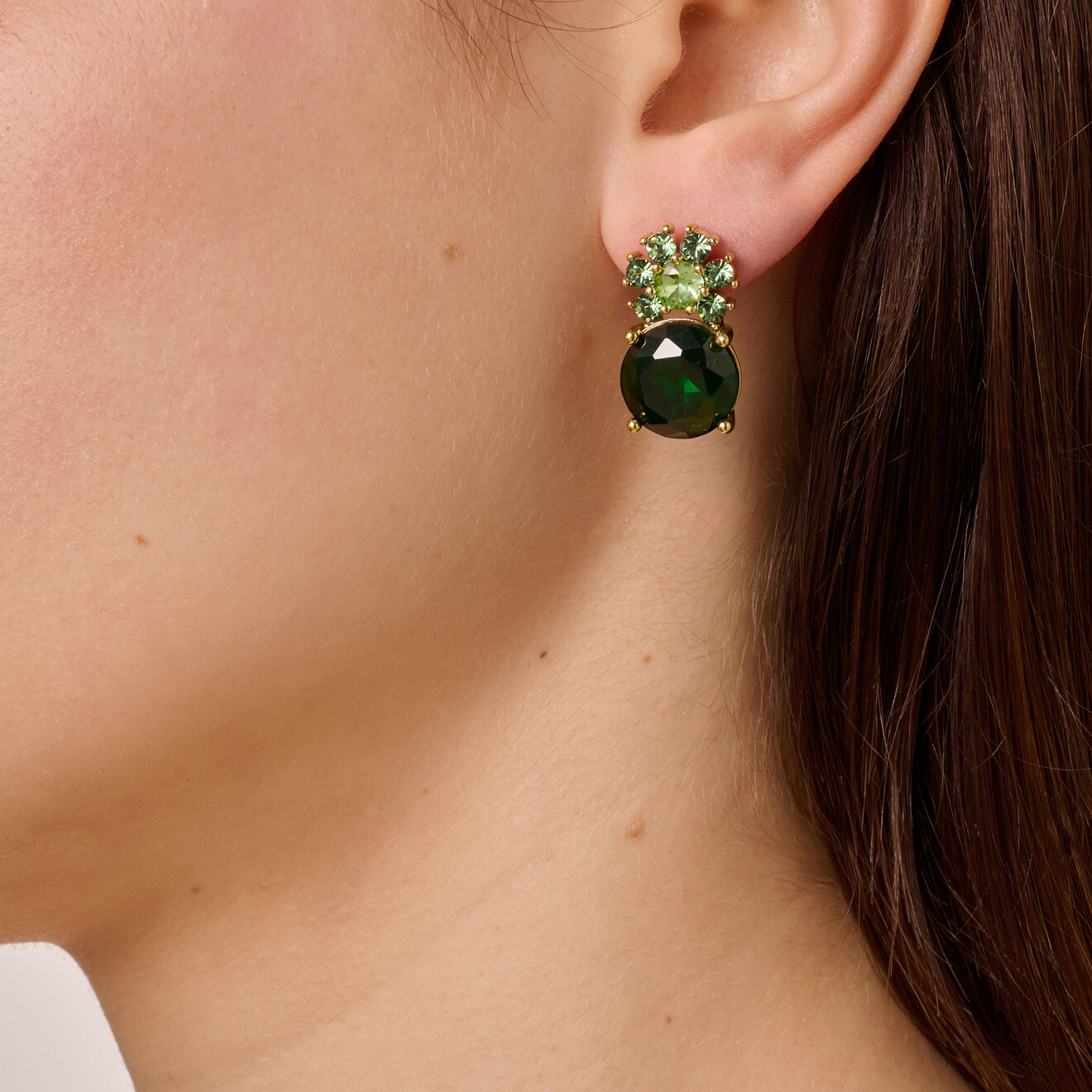 Beckia oorbellen esmerald groen