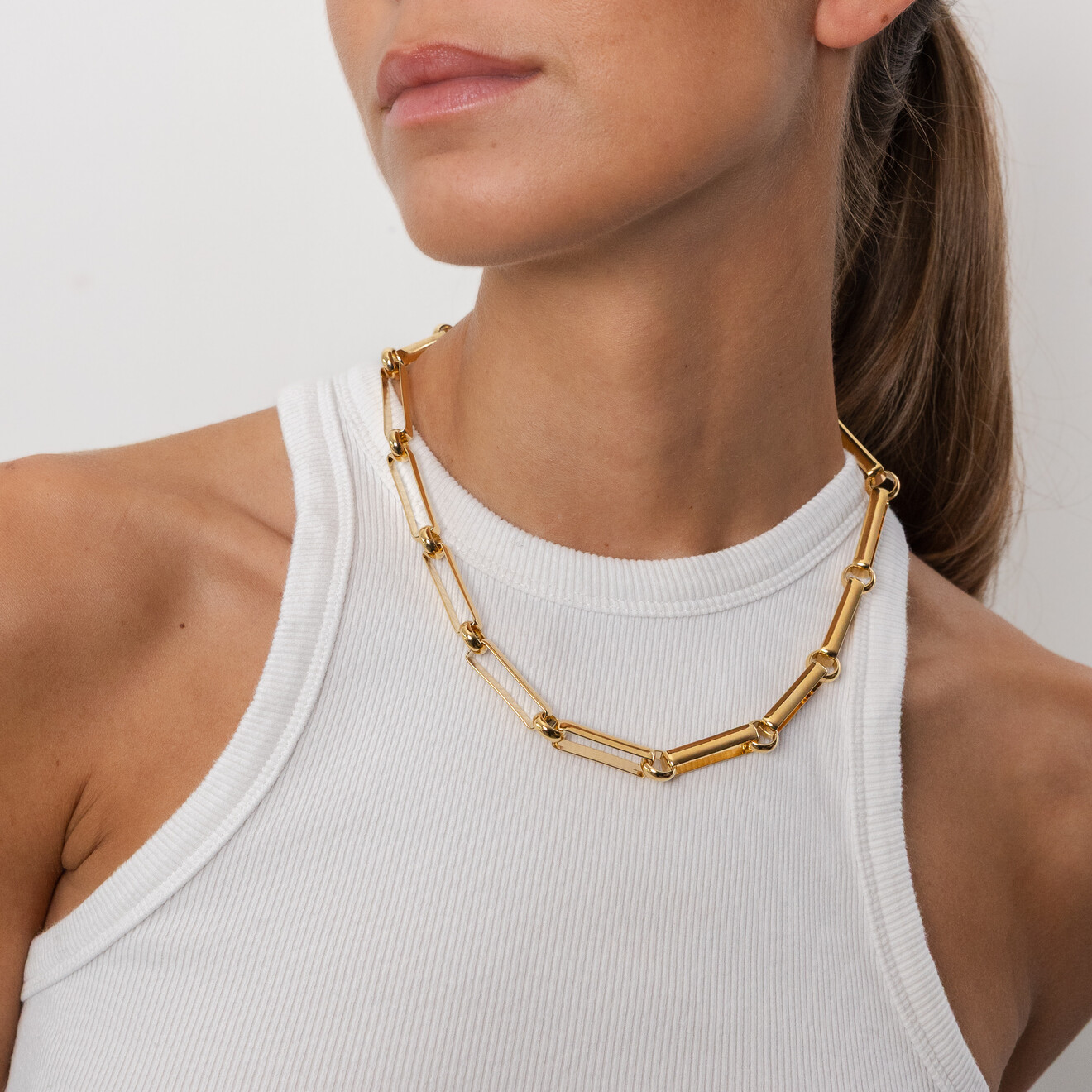 Aya charm ketting goud