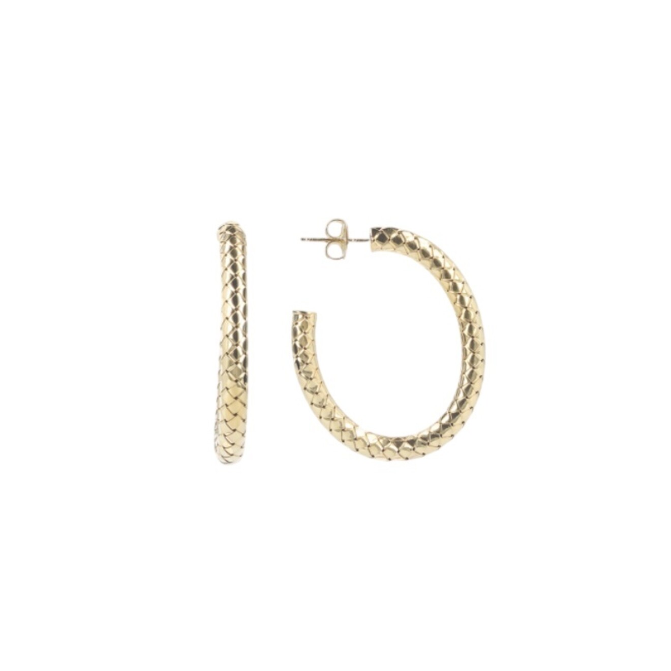 Classic oorbellen Cobra creool ovaal M goud