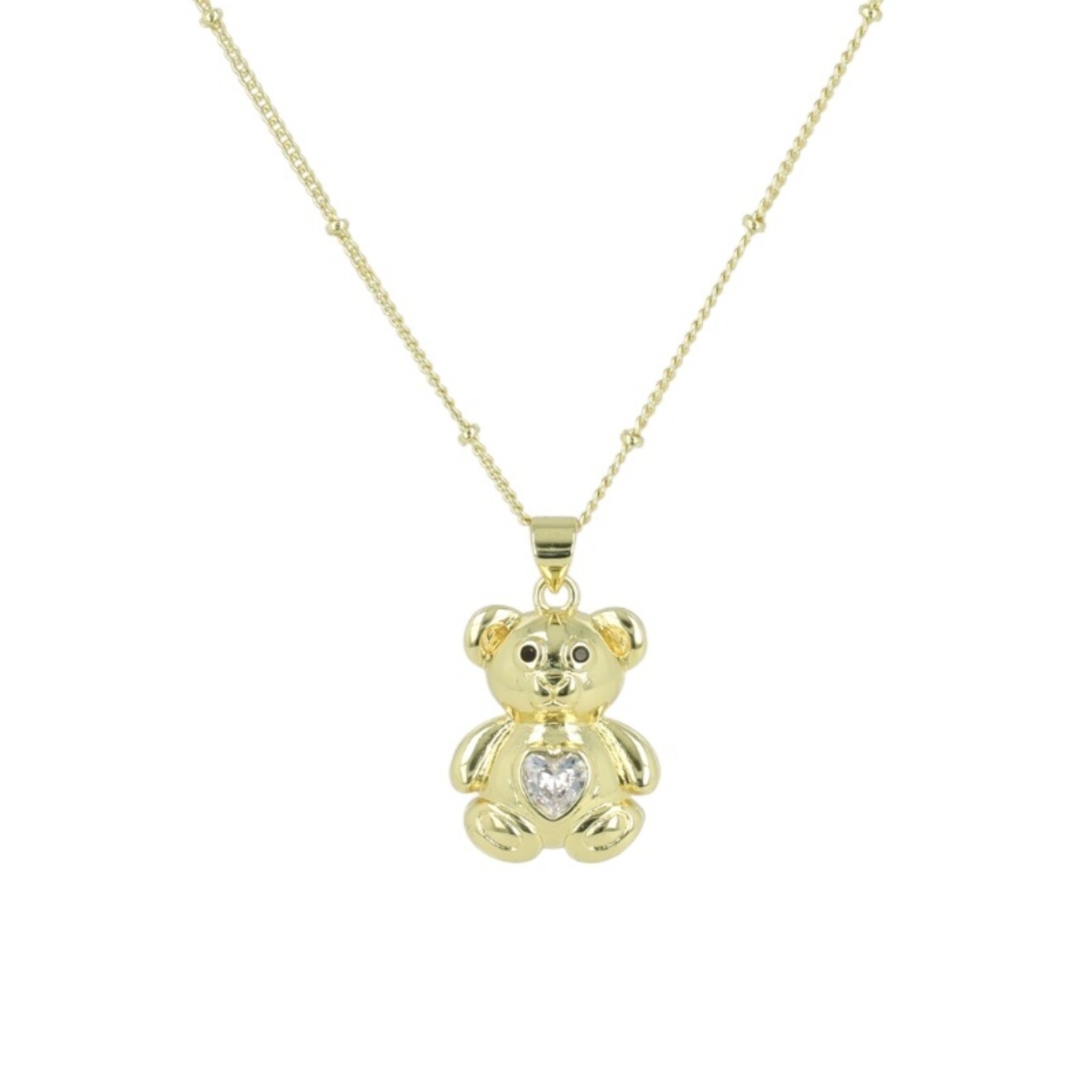 Ketting Tiny Teddy Crystal Heart
