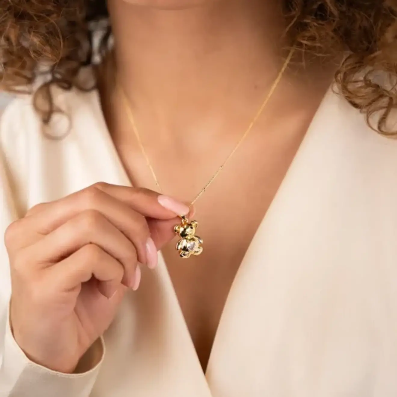 Ketting Tiny Teddy Crystal Heart