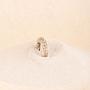 Petra structured ring zilver