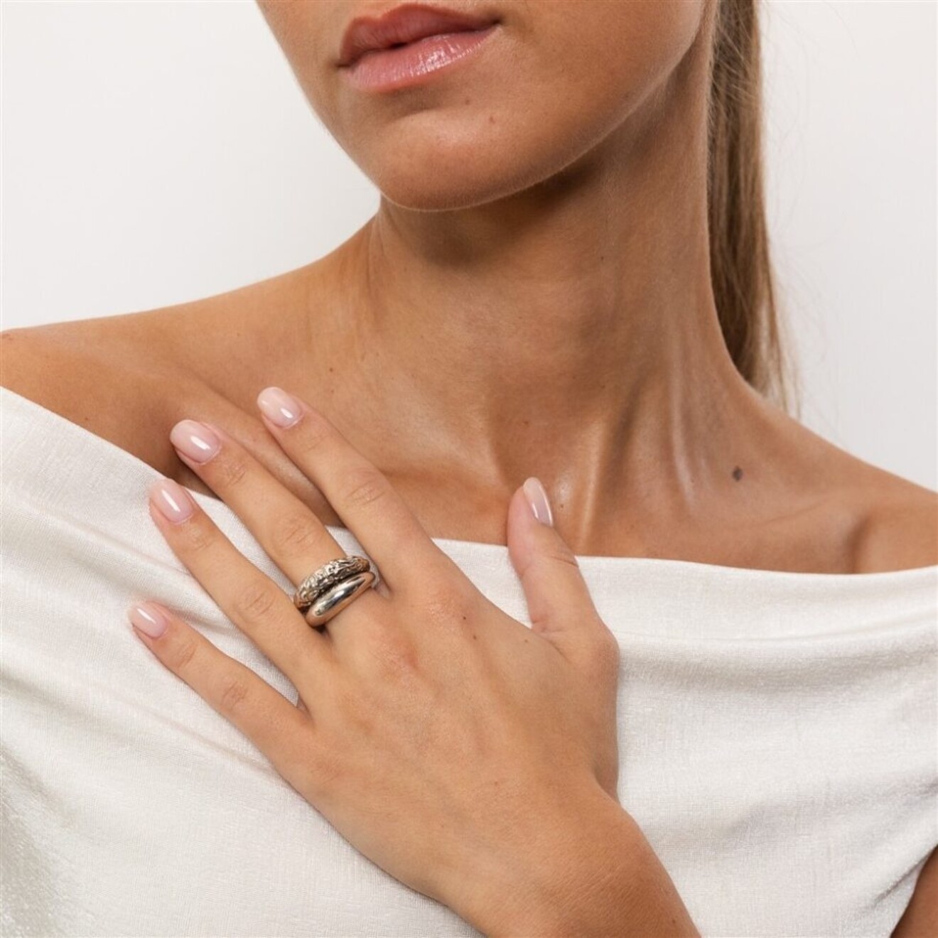 Petra soft ring zilver