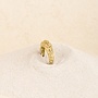 Petra structured ring goud