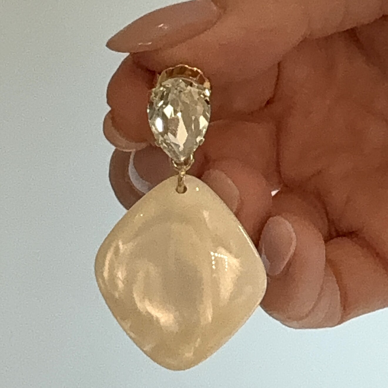 Blake oorbellen wit kristal