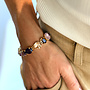 Charlotte paarse mix armband goud