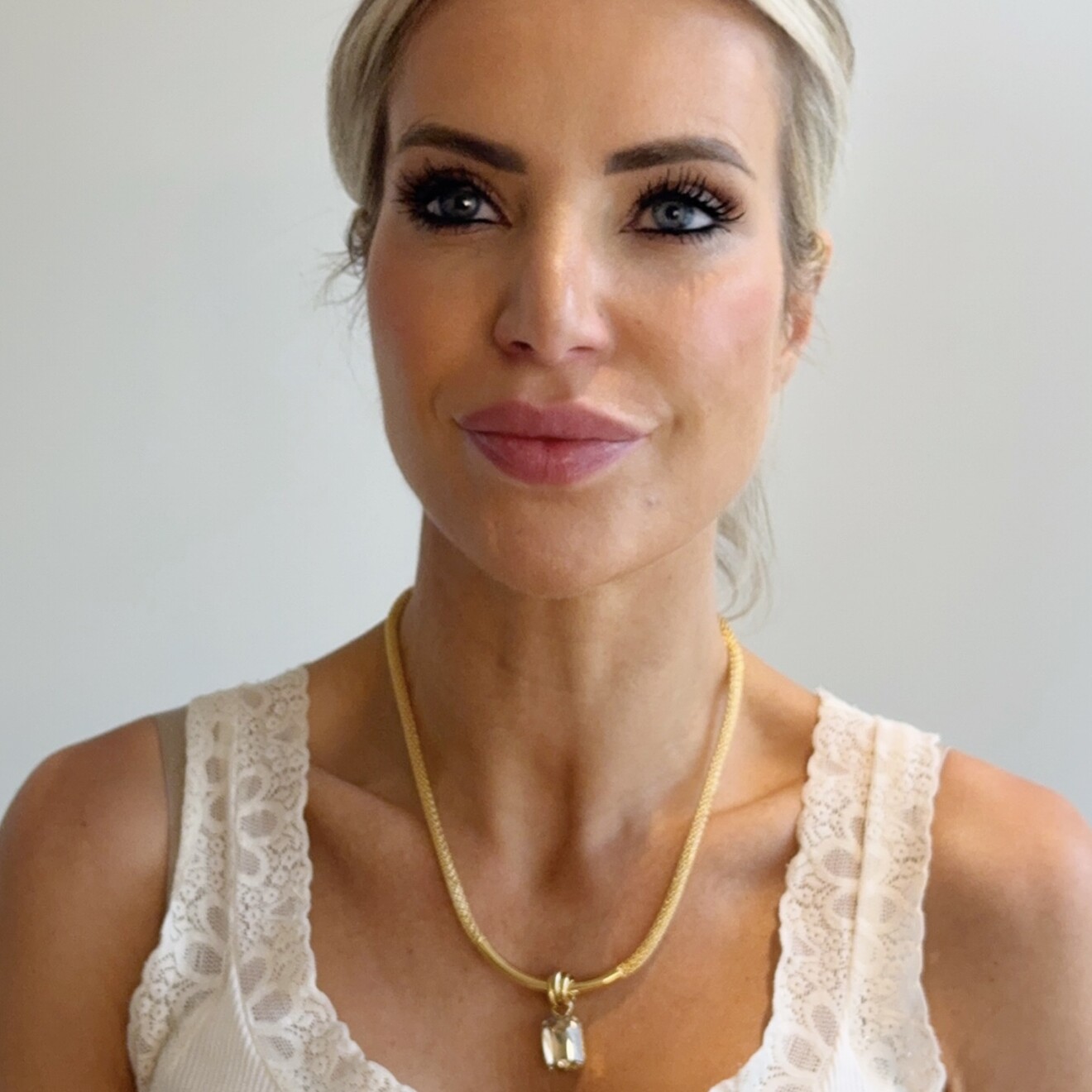 Nicolette ketting champagne goud