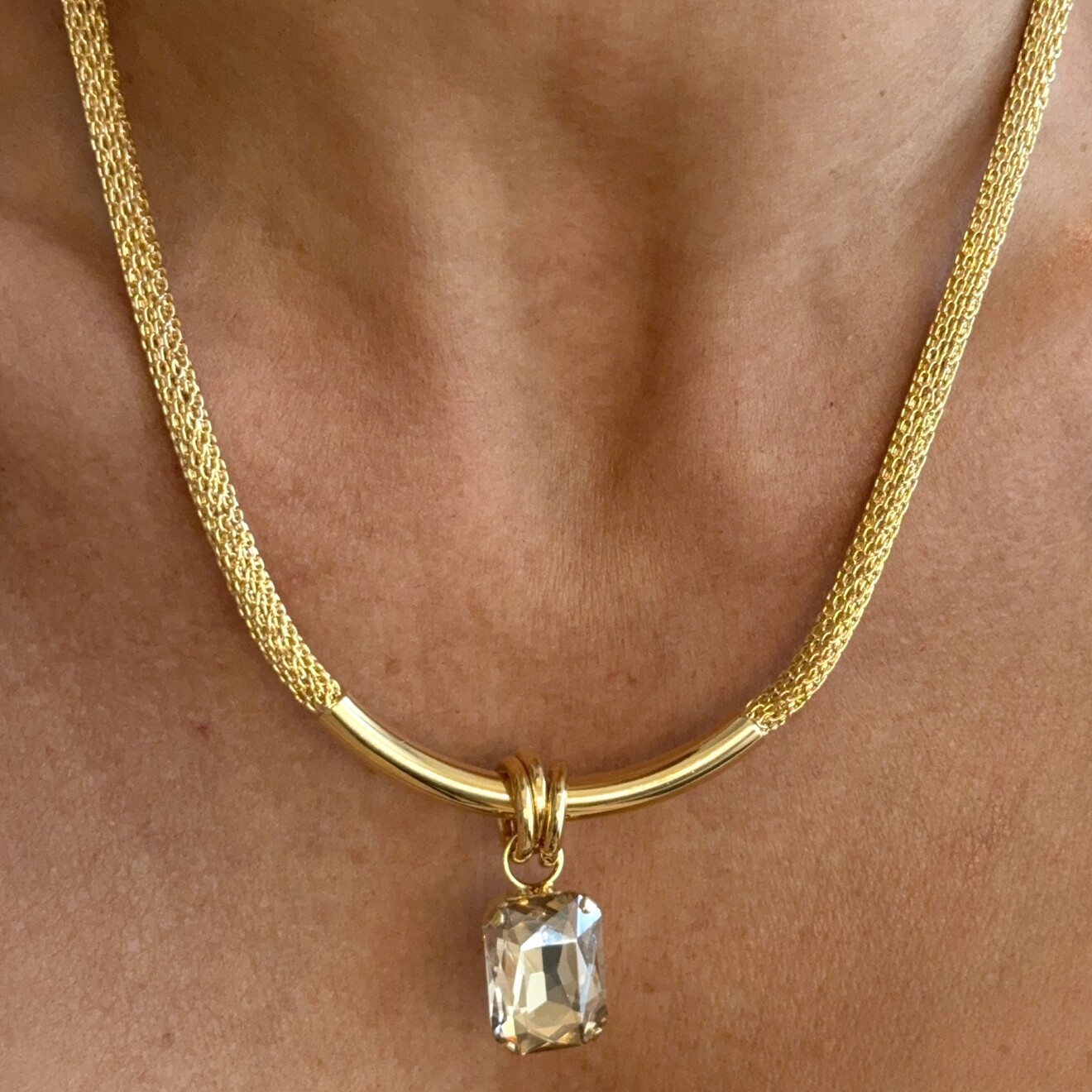 Nicolette ketting champagne goud