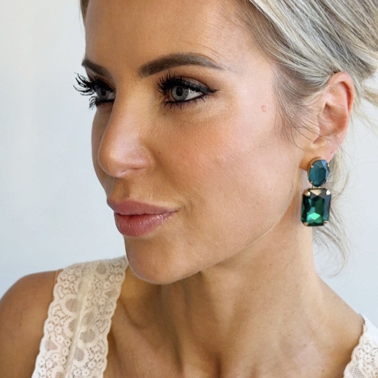 Femmes groene oorbellen