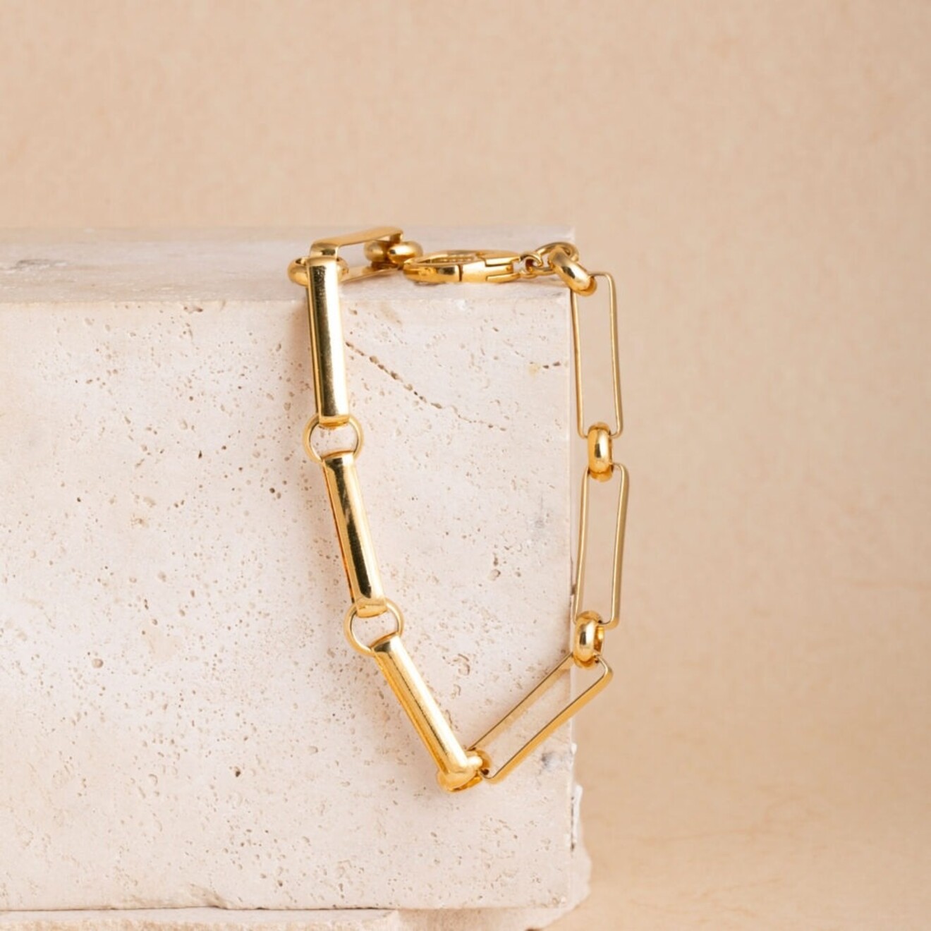 Aya chain armband goud