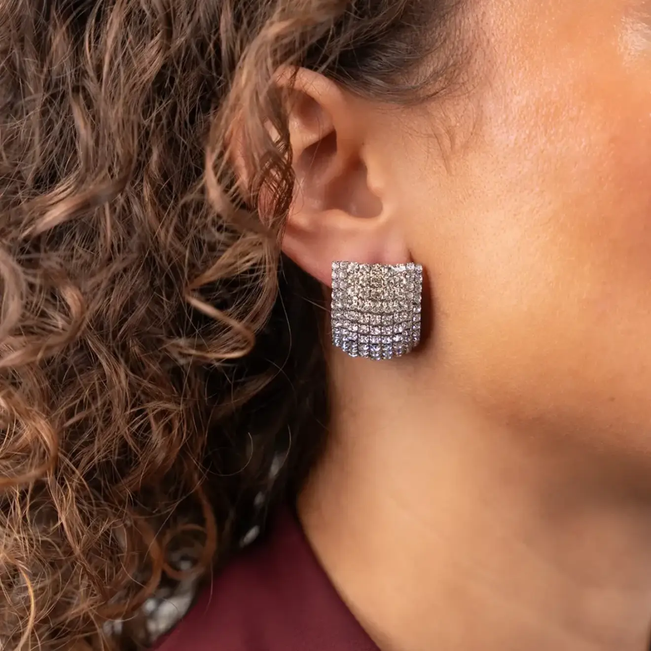 Zilveren Oorbellen Shield M Aya