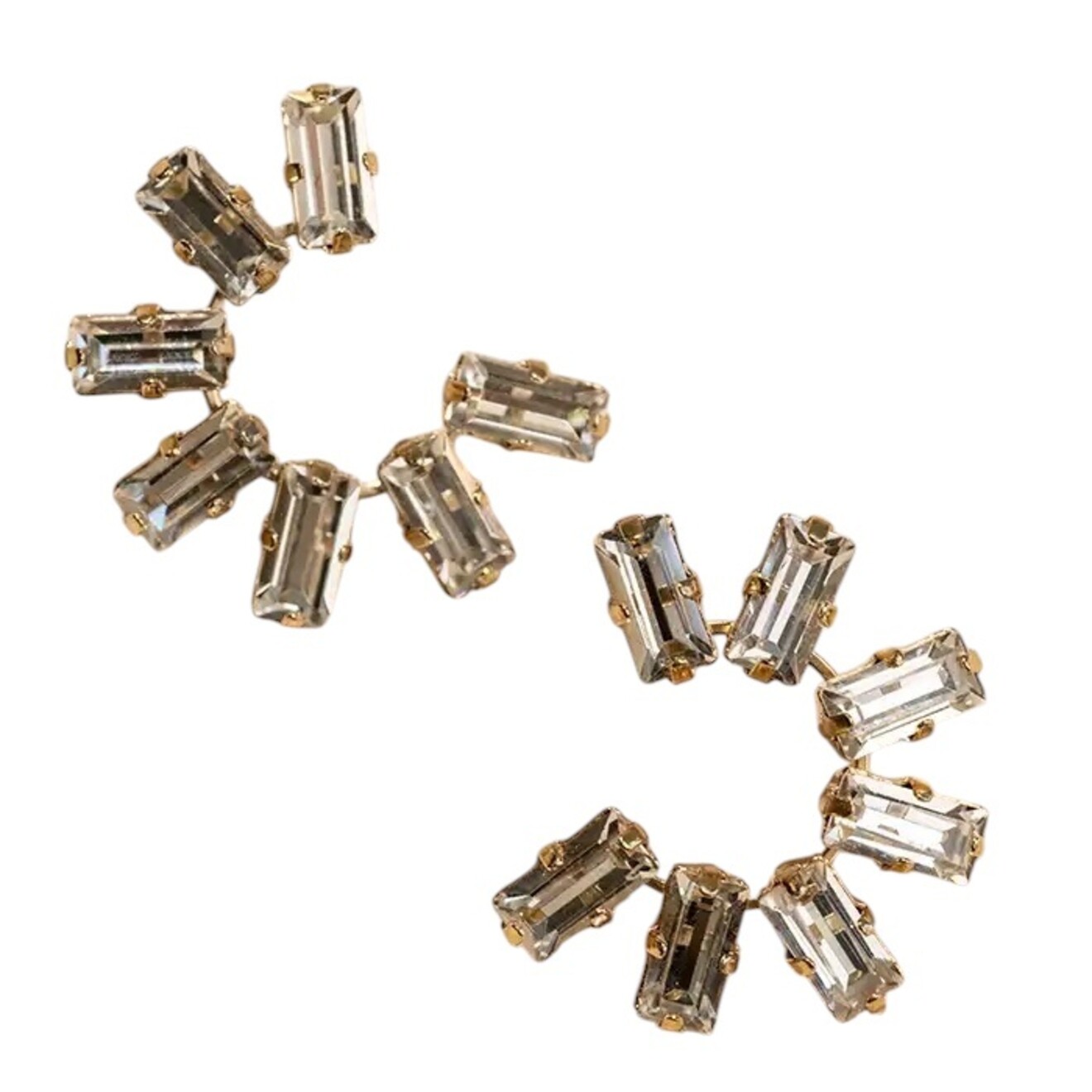 Ariel Strass Creole Small Moonlight