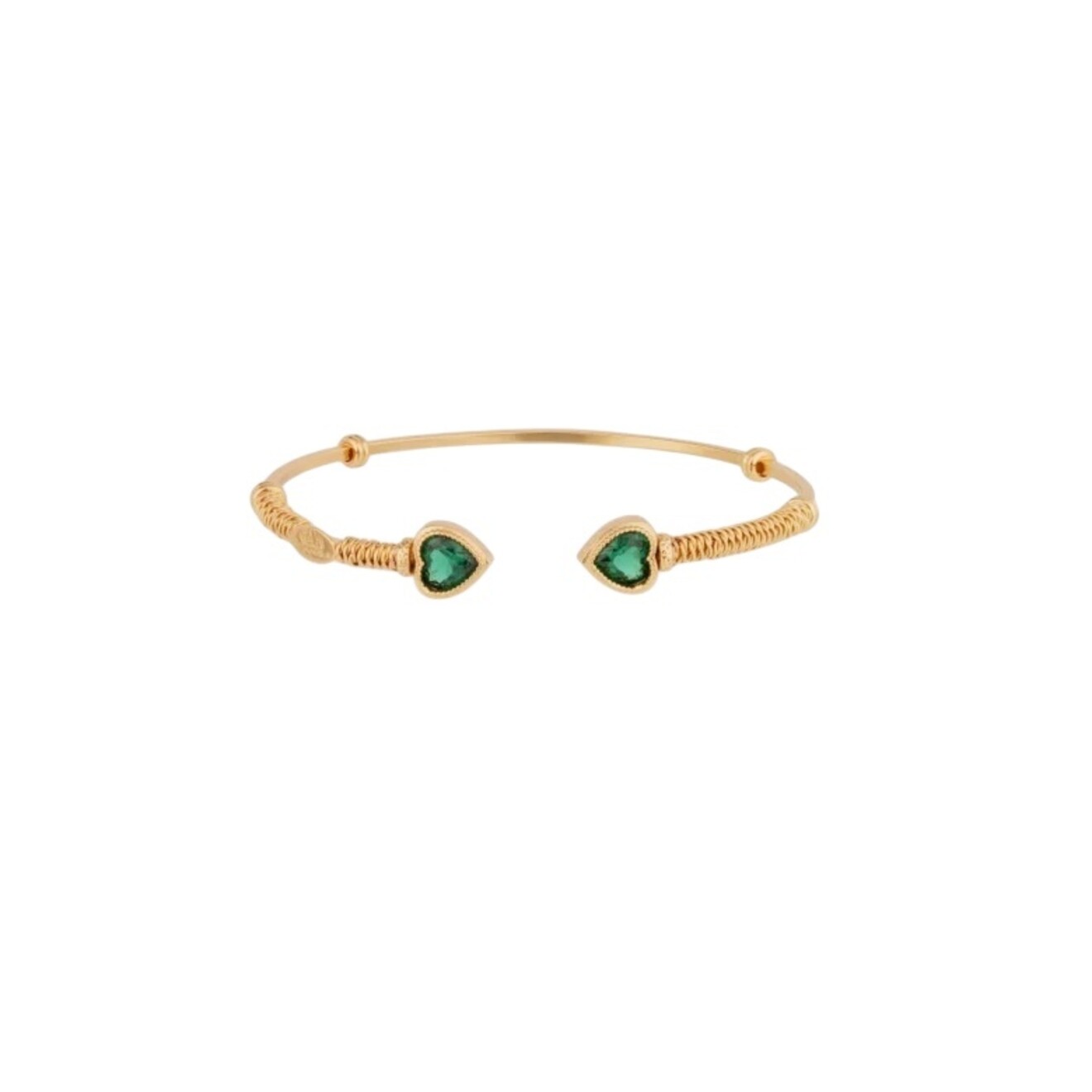 Duality amore bangle armband goud groen